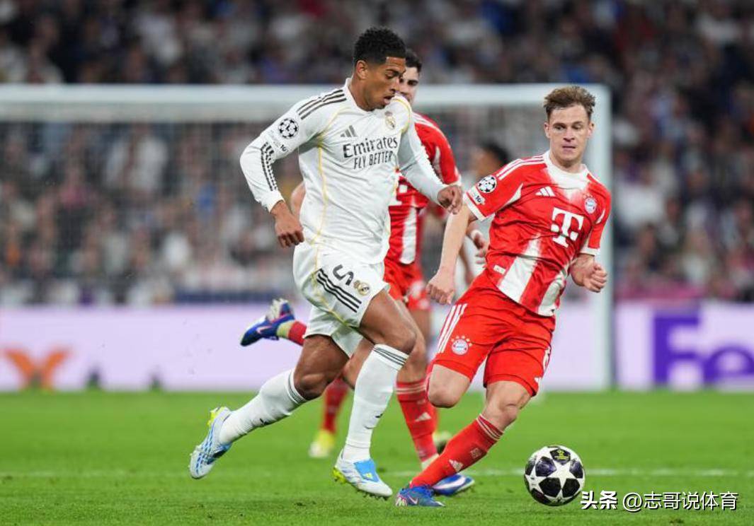 欧冠豪门对决！拜仁2-1皇马，获晋级四强主动权，凯恩姆巴佩进球